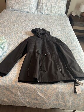 Ralph Lauren Black Hooded Ski Jacket